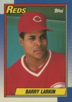 1990 Topps Tiffany #10 Barry Larkin Baseball Card