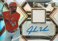 2023 Panini Select Rookie Jersey Autograph #PJAJW Jordan Walker Silver Baseball Card
