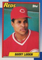 1990 Topps #10 Barry Larkin Baseball Card