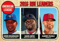 2017 Topps Heritage  #4 Albert Pujols/David Ortiz/Edwin Encarnacion Baseball Card