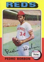 1975 Topps #157 Pedro Borbon Baseball Card