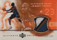 2001 Ultimate Collection Ultimate Game Jersey Patch #MJP Michael Jordan Basketball Card