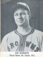 1947 Tip Top Bread # Joe Schultz Baseball Card