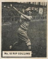 1936 Goudey World Wide Gum  #18 Rip Collins Baseball Card
