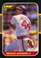 1987 Leaf #201 Reggie Jackson Baseball Card