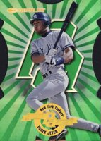 1997 Donruss Update Power Alley #24 Derek Jeter Die-Cut Baseball Card