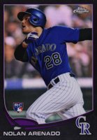 2013 Topps Chrome Update #MB-39 Nolan Arenado Black Refractor Baseball Card