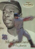 1999 Topps Gold Label Race to Aaron #RA1 Mark Mcgwire Gold Label Baseball Card