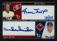2004 Topps Retired Signature CO-Signers #CS-MSN Duke Snider/Willie Mays Baseball Card