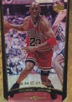 1998 Upper Deck Encore #102 Michael Jordan Gold F/X Basketball Card