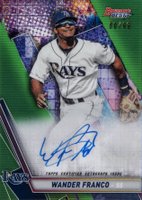 2019 Bowman's Best Best of 2019 Autographs #B19WF Wander Franco Green Refractor Baseball Card