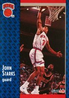 1991 Fleer #330 John Starks Basketball Card