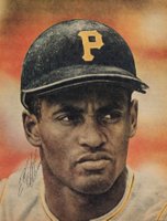 1999 Hall of Fame Autographs # Roberto Clemente Magazine Photo Baseball Card