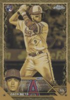 2023 Topps Gilded Collection Cast in Gold #166 Zach Neto Baseball Card