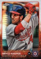 2015 Topps Chrome #81 Bryce Harper Prism Refractor Baseball Card