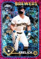 2024 Topps Chrome #39 Sal Frelick Magenta Speckle Refractor Baseball Card