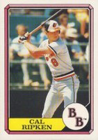 1987 Boardwalk & Baseball Top Run Makers #22e Cal Ripken No slash between the BB Baseball Card