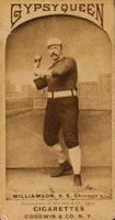 1887 Gypsy Queens # Ned Williamson Throw-R/hand chin high Baseball Card