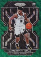 2021 Panini Prizm #297 Cameron Thomas Green Wave Basketball Card