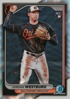 2024 Bowman Chrome #17 Jordan Westburg Wave Refractor Baseball Card
