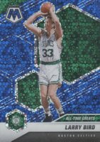 2020 Panini Mosaic #295 Larry Bird Fast Break-Blue Basketball Card