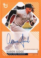 2021 Topps Brooklyn Collection Autograph #AJ Aaron Judge Orange Baseball Card