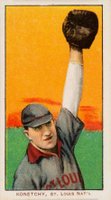 1909 White Borders Piedmont & Sweet Caporal #262 Ed Konetchy Glove Above Head Baseball Card