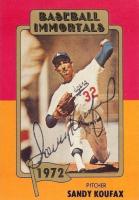 1980 Baseball Immortals #131 Sandy Koufax Baseball Card