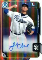 2015 Bowman Chrome Draft Pick Autograph #BCAJNI Jacob Nix Refractor Baseball Card