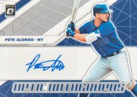 2019 Panini Donruss Optic Optic Autographs #PA Pete Alonso Baseball Card