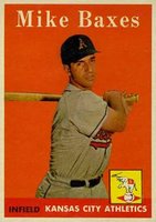 1958 Topps #302 Mike Baxes Baseball Card