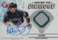 2023 Topps Pristine Around the Diamond Autograph Relic #ADRI Ichiro Suzuki Baseball Card