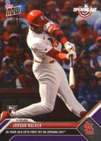 2023 Topps Now #7 Jordan Walker Purple Baseball Card