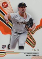 2024 Topps Pristine #229 Paul Skenes Orange Refractor Baseball Card
