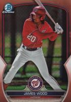 2023 Bowman Draft #BDC70 James Wood Chrome-Rose Gold Baseball Card