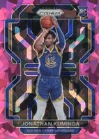 2021 Panini Prizm #307 Jonathan Kuminga Pink Ice Basketball Card