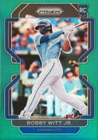 2022 Panini Prizm #33 Bobby Witt Jr. Green Prizm Baseball Card