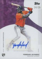 2020 Topps on Demand MLB Rookie Progression #1C-A Yordan Alvarez Autograph-Purple Baseball Card