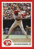 1987 Kahn's Reds #39 Dave Parker Baseball Card
