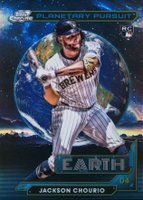 2024 Topps Chrome Cosmic Planetary Pursuit #9 Jackson Chourio Earth Baseball Card