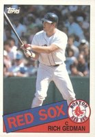 1985 Topps #529 Rich Gedman Baseball Card