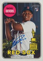 2018 Topps Heritage Real One Autographs #RD Rafael Devers Baseball Card