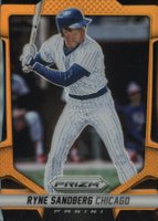 2014 Panini Prizm #154 Ryne Sandberg Orange Die-Cut Prizm Baseball Card