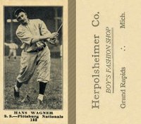 1916 Herpolsheimer Co. #182 Hans Wagner Baseball Card