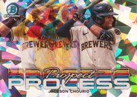 2023 Bowman Chrome Prospect Process #PRP5 Jackson Chourio Atomic Baseball Card