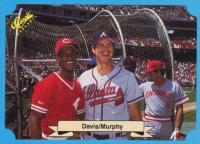 1988 Classic Travel Update II  #201 Dale Murphy/Eric Davis Blue Baseball Card