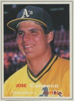 1990 SCD Baseball Pocket Price Guides-Hand Cut #31 Jose Canseco Baseball Card