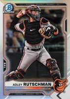 2021 Bowman Draft #BDC31 Adley Rutschman Chrome-Refractor Baseball Card