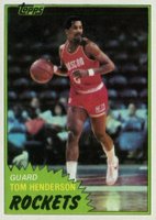 1981 Topps #86 Tom Henderson Mid-West Basketball Card