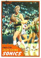 1981 Topps #39 Jack Sikma Basketball Card